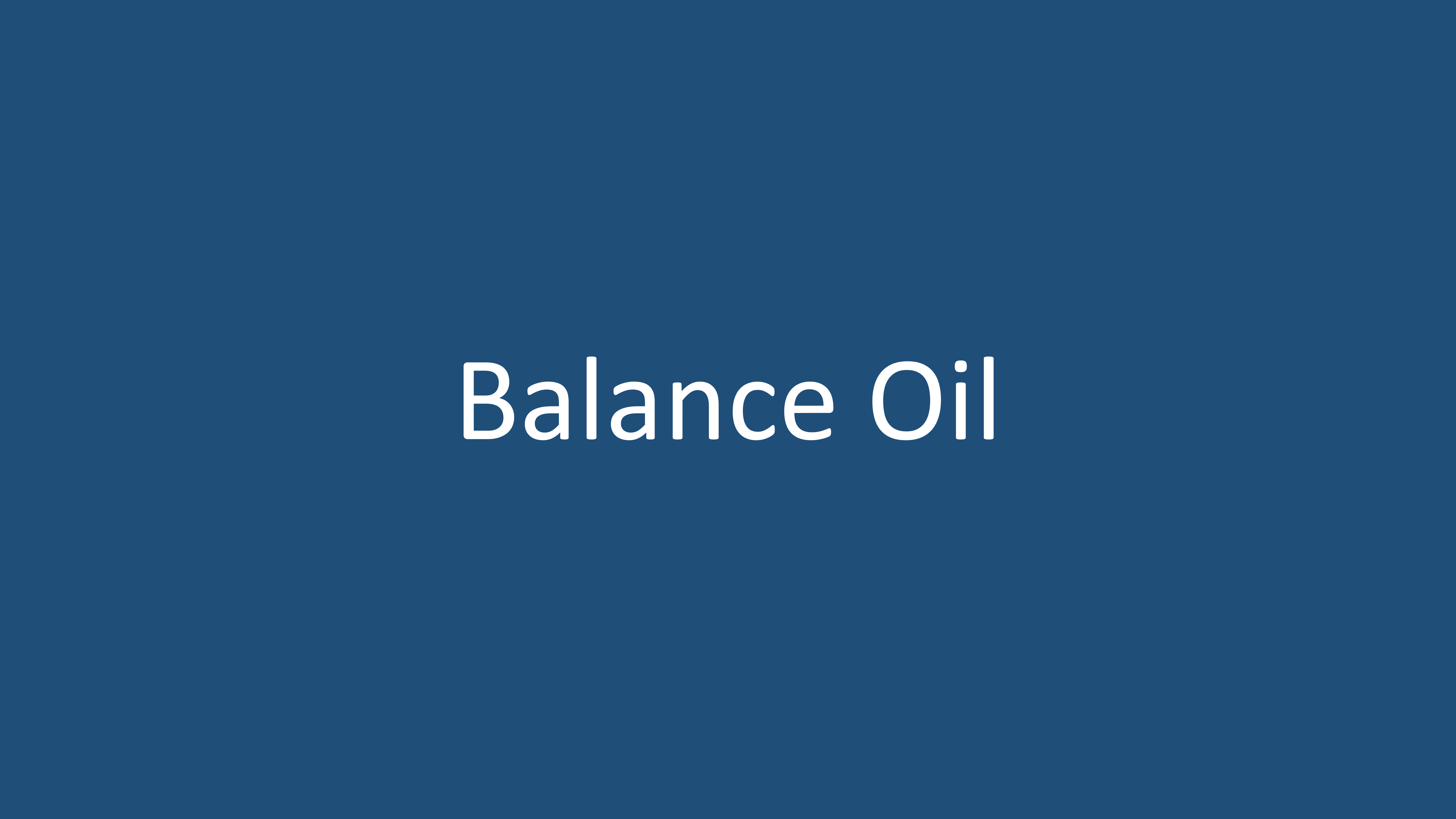 Balance Oil