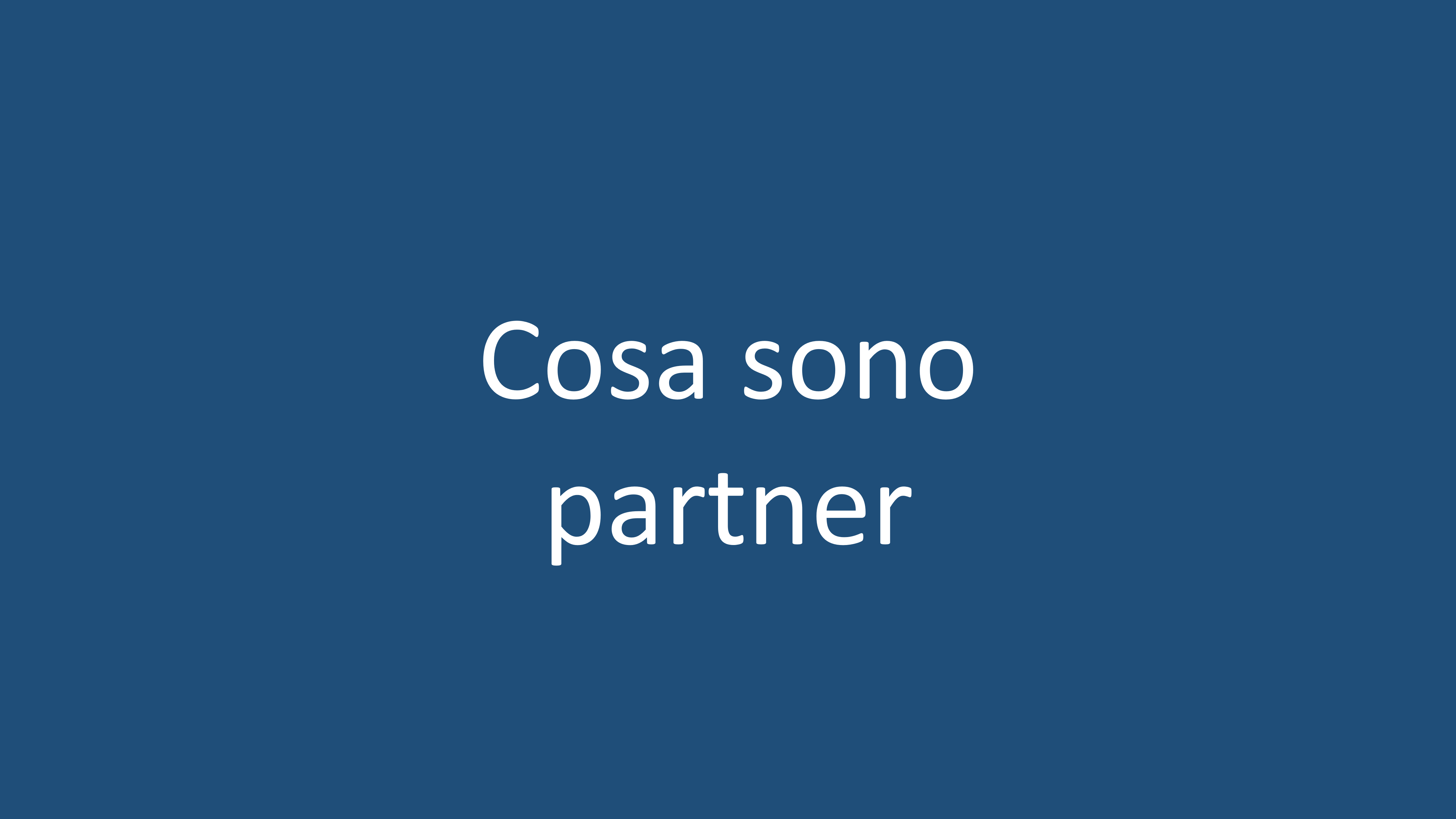 cosa sono partner